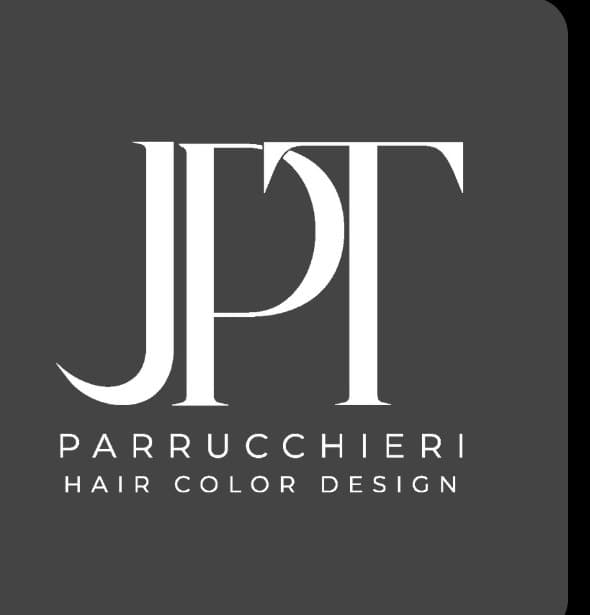 Logotipo JPT Parrucchieri su fondo scuro